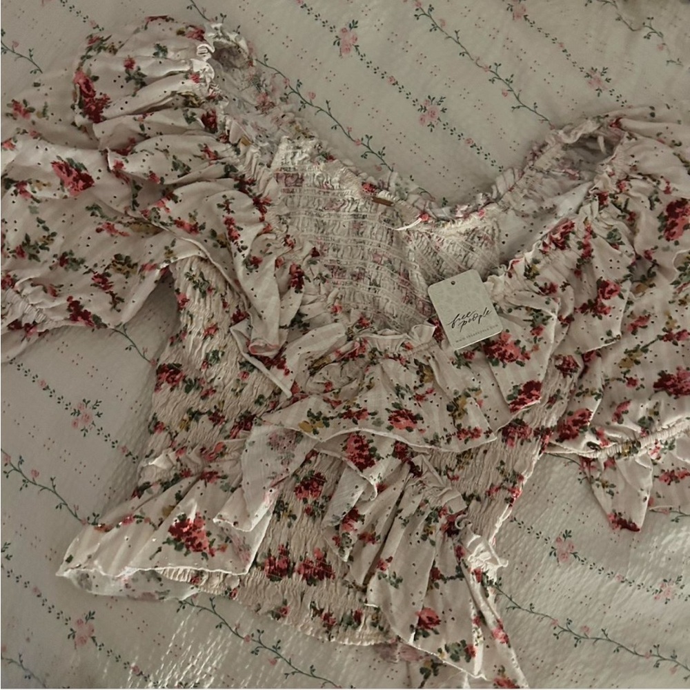 FP Floral Smocked Blouse